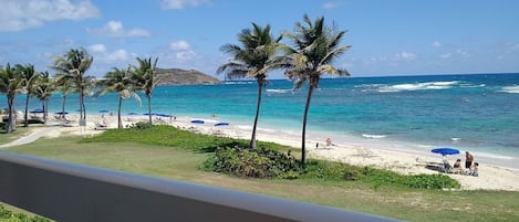 View from the balcony in beautiful St. Maarten!