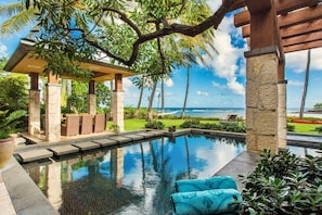 Pool and Cabana toward Ocean