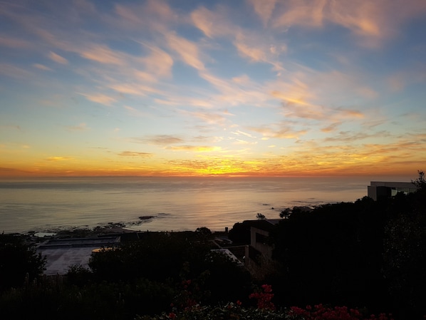 Every evening there is a stunning sunset from the balcony