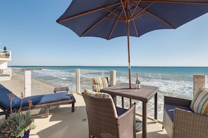 One of two balconies with panoramic oceanfront views