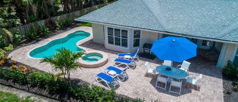 At Little Palm Lodge the guest controls pool temperatures.