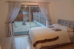 Double sofa bed in the living room.