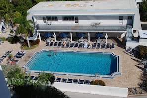 Swim in the Gulf or relax at the heated pool 