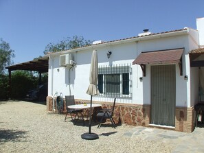 Outside of The Orange Grove Apartment at Finca Arboleda.