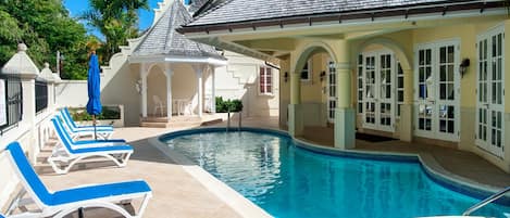 Lovely resort pool at The Falls for our guests to use in addition to the larger pool at the Sunset Crest beach club