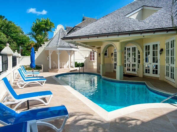 Lovely resort pool at The Falls for our guests to use in addition to the larger pool at the Sunset Crest beach club