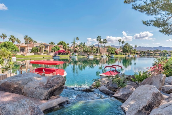 Lake front and mountain views