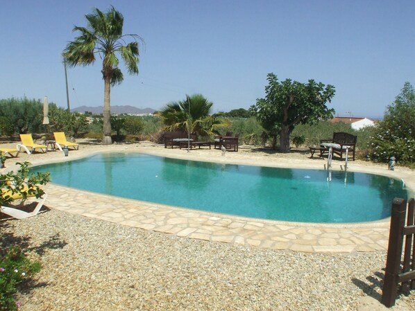 Fantastic swimming pool at Finca Arboleda.