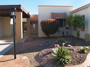 Front of Townhouse with carport.