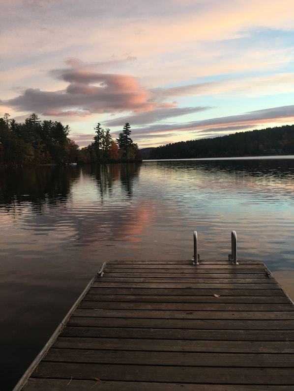 View from front of home/boat dock.