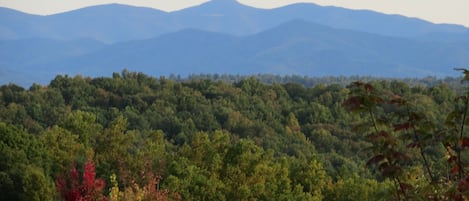 Mt. Pisgah, NC view from North Deck at Twin Peaks Lodge