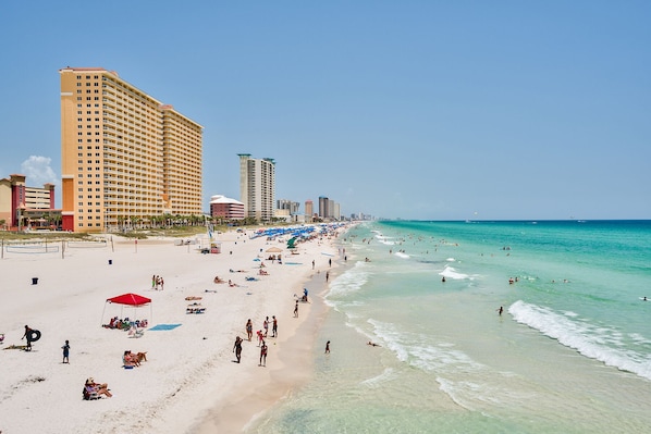 building is on the ocean we provide 2 complimentary beach chairs & umbrella