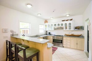 Kitchen, fully stocked