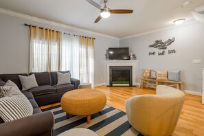 Fireplace with Sleep Sofa