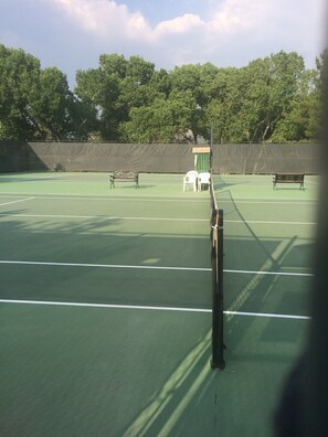 Tennis/Pickle ball courts behind clubhouse