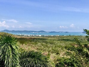 Views across Nai Harn and out to the Andaman Sea