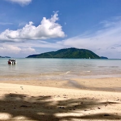 Friendship Beach, just a five minute drive from the villa