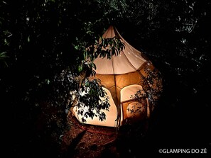 The tents at night