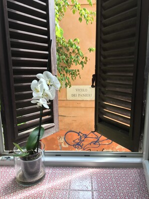 BATHROOM - VIEW OF ROMAN STREET