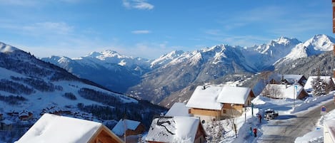 Vue hivernale depuis l'appartement