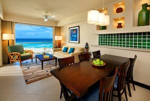 Living Room and Dining Room table.