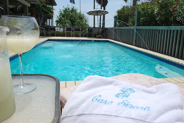 Poolside Cocktail view of Casa Sirena
