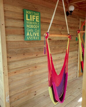 Colorful hammock chairs