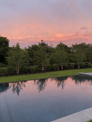 Infinity pool at Sunset