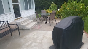 Patio and grill area