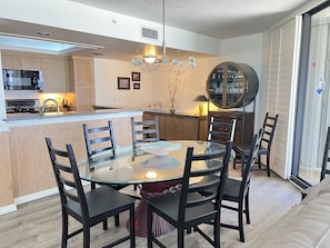 Dining table & chairs for 8