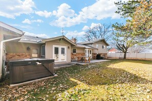 X-Large Backyard with patio and tree swing