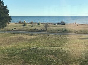 Chesapeake Bay View from the house.  Guest have access to private beach