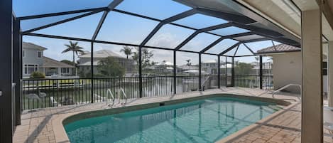 Pool and view of canal