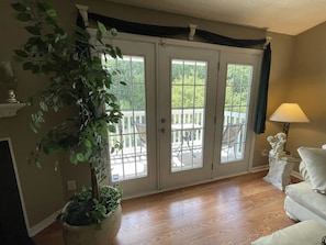 French doors in living area
