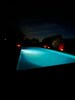 La piscine en soirée