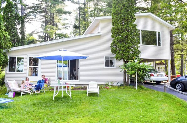 Front of house. Not shown is a stone patio which was recently installed.