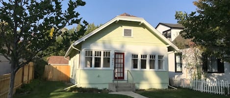 Adorable bungalow, close to downtown or walking trails or both.  