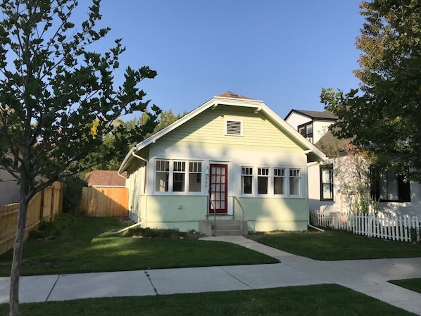 Adorable bungalow, close to downtown or walking trails or both.  