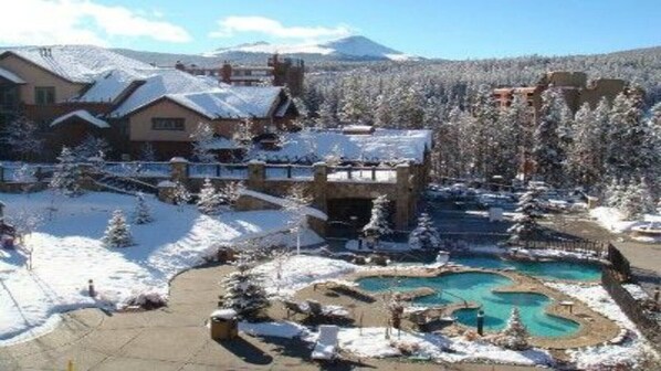 view of outdoor hot tubs