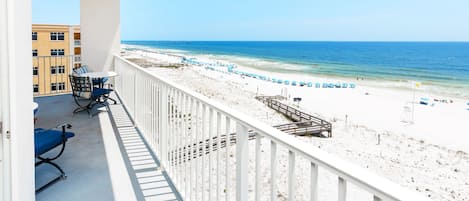 Balcony View - 
Gulf Dunes Resort Unit 601, Okaloosa Island Fort Walton Beach Vacation Rentals