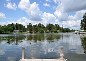 view from the dock.