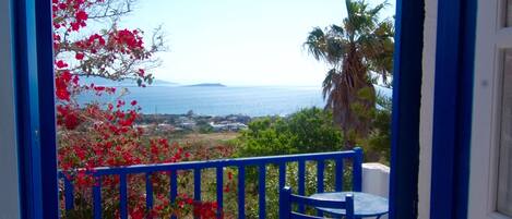 View from the top floor balcony - Garden and Sea Views