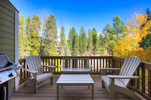 Step outside to a haven of relaxation with comfortable deck furniture.