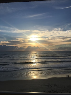 Popular surfing beach