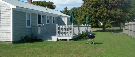 Back of house showing both sides from Unit 16 side of house