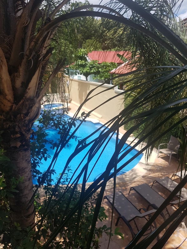 Juliette Balcony view on the pool