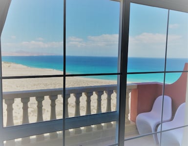 Kingsize Meerblickwohnung im Süden von Fuerteventura mit gratis WLAN