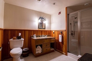 Second bedroom bath with radiant heated floors!
