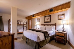 Second bedroom offers a queen, twin bunks and on suite bathroom!