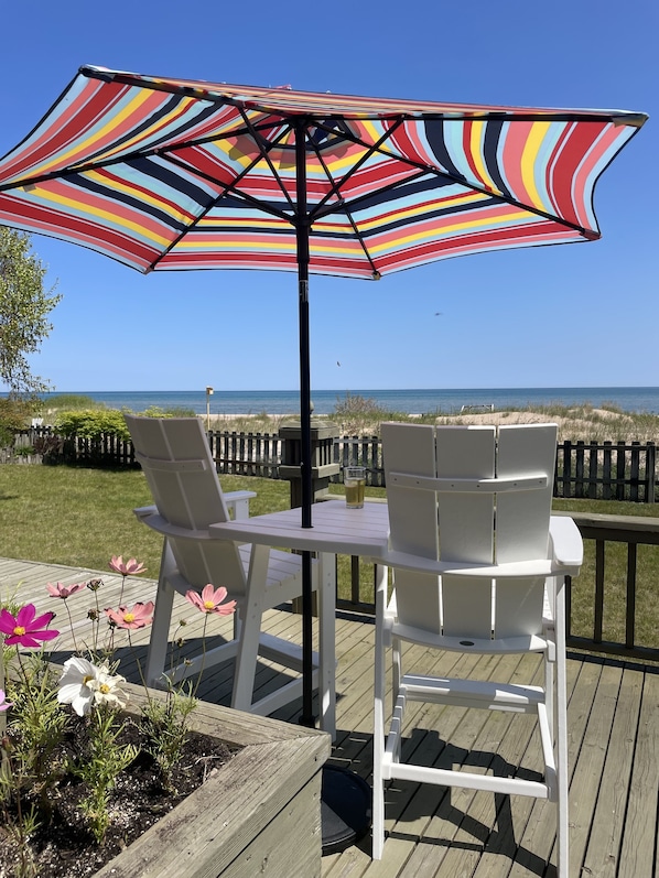 Gorgeous views from an expansive deck